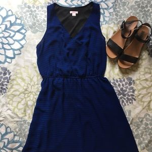Blue black dress